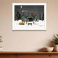 Remembering the Night Christmas Manger White Framed Wall Art