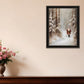 Santa's Winter Stroll Black Framed Wall Art