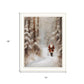 Santa's Winter Stroll White Framed Wall Art