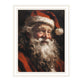Old World Santa Claus White Framed Wall Art