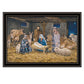 The Birth of Christ Black Framed Wall Art