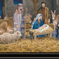 The Birth of Christ Black Framed Wall Art