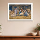 The Birth of Christ White Framed Wall Art