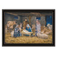 The Birth of Christ Black Framed Wall Art