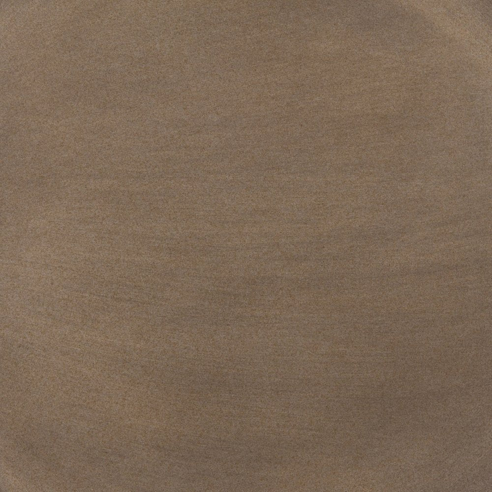 32" Bronze And Gray Steel Round Pedestal End Table