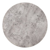 Set of Two Gray and Black Wood and Steel Round Nested Coffee Tables