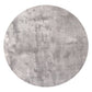 Set of Two Gray and Black Wood and Steel Round Nested Coffee Tables