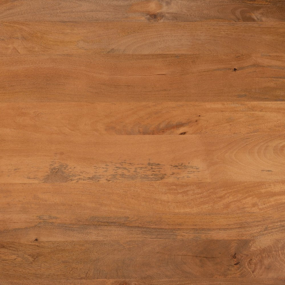 56" Brown Solid Wood Ribbed Texture Pedestal Base Round Dining Table