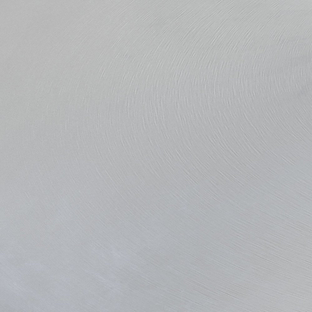 48" Gray and Silver Marble and Aluminum Pedestal Base Round Top Dining Table