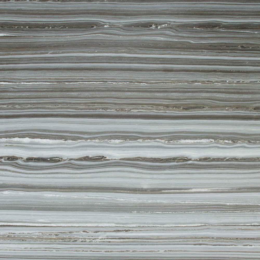 60" Gray and Silver Marble and Aluminum Pedestal Base Round Top Dining Table