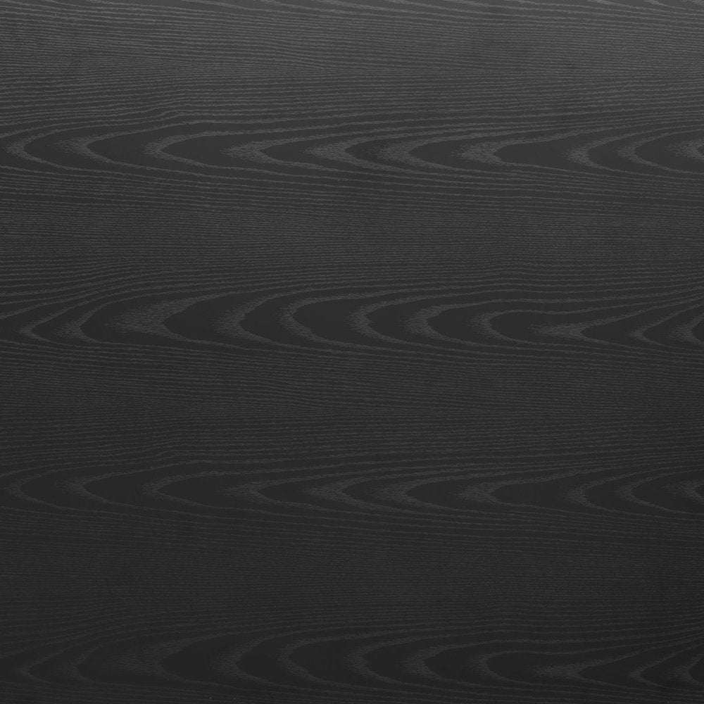 71" Black and Gold Wood and Steel Trestle Base Dining Table