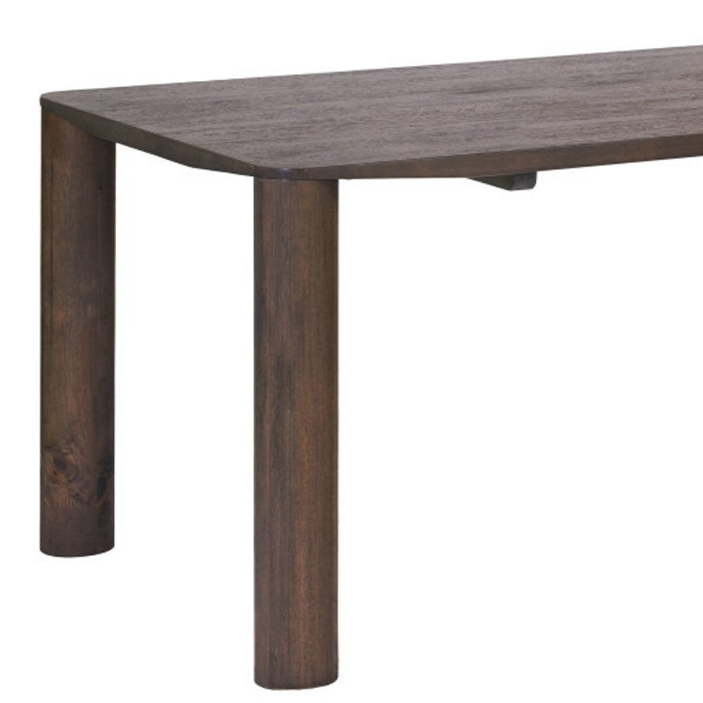 79" Espresso Solid Wood Dining Table