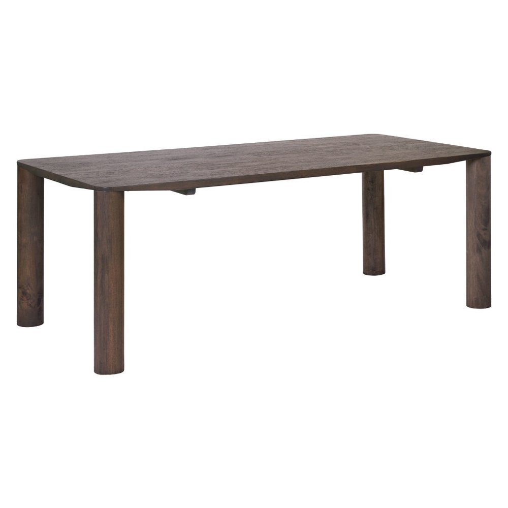 79" Espresso Solid Wood Dining Table