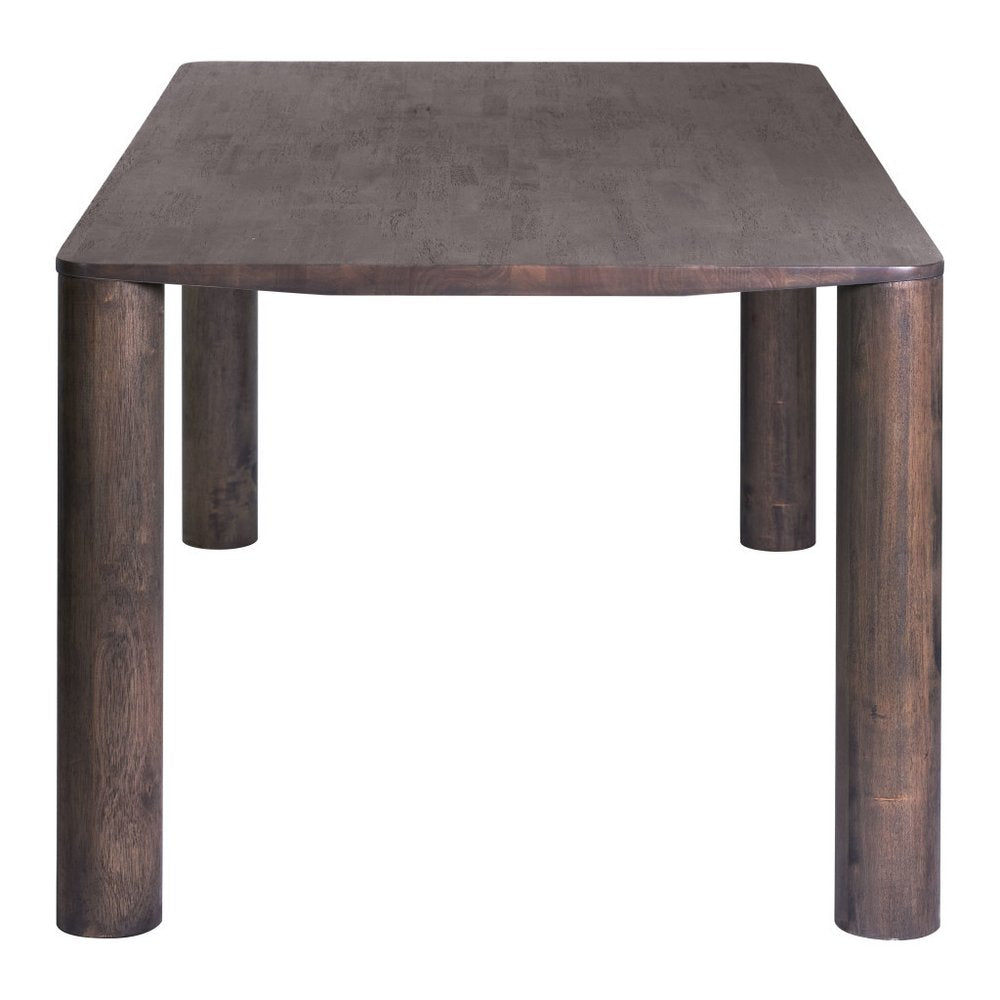 79" Espresso Solid Wood Dining Table