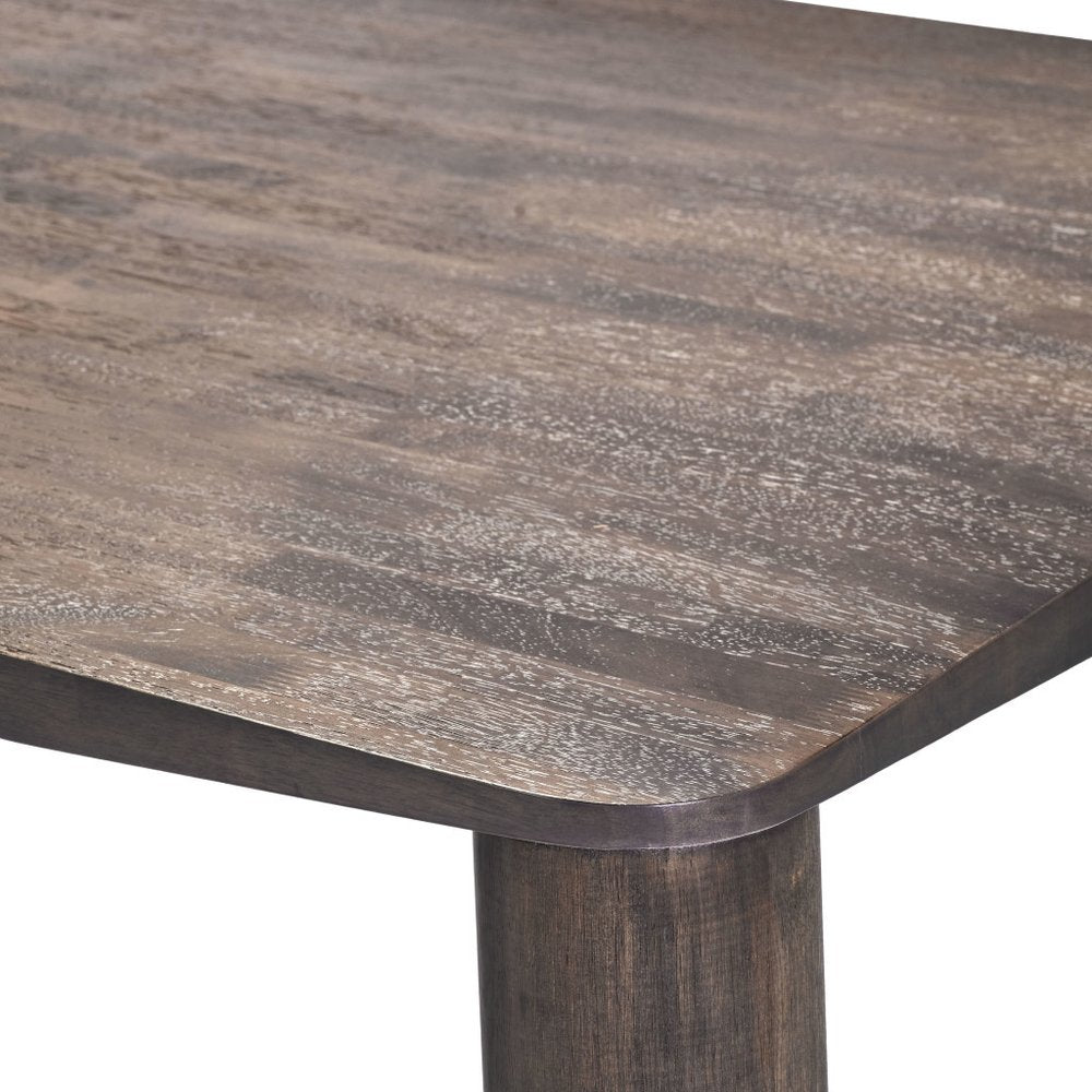 79" Espresso Solid Wood Dining Table