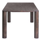 79" Espresso Solid Wood Dining Table