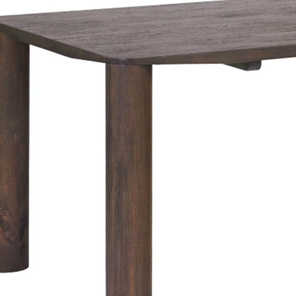 79" Espresso Solid Wood Dining Table