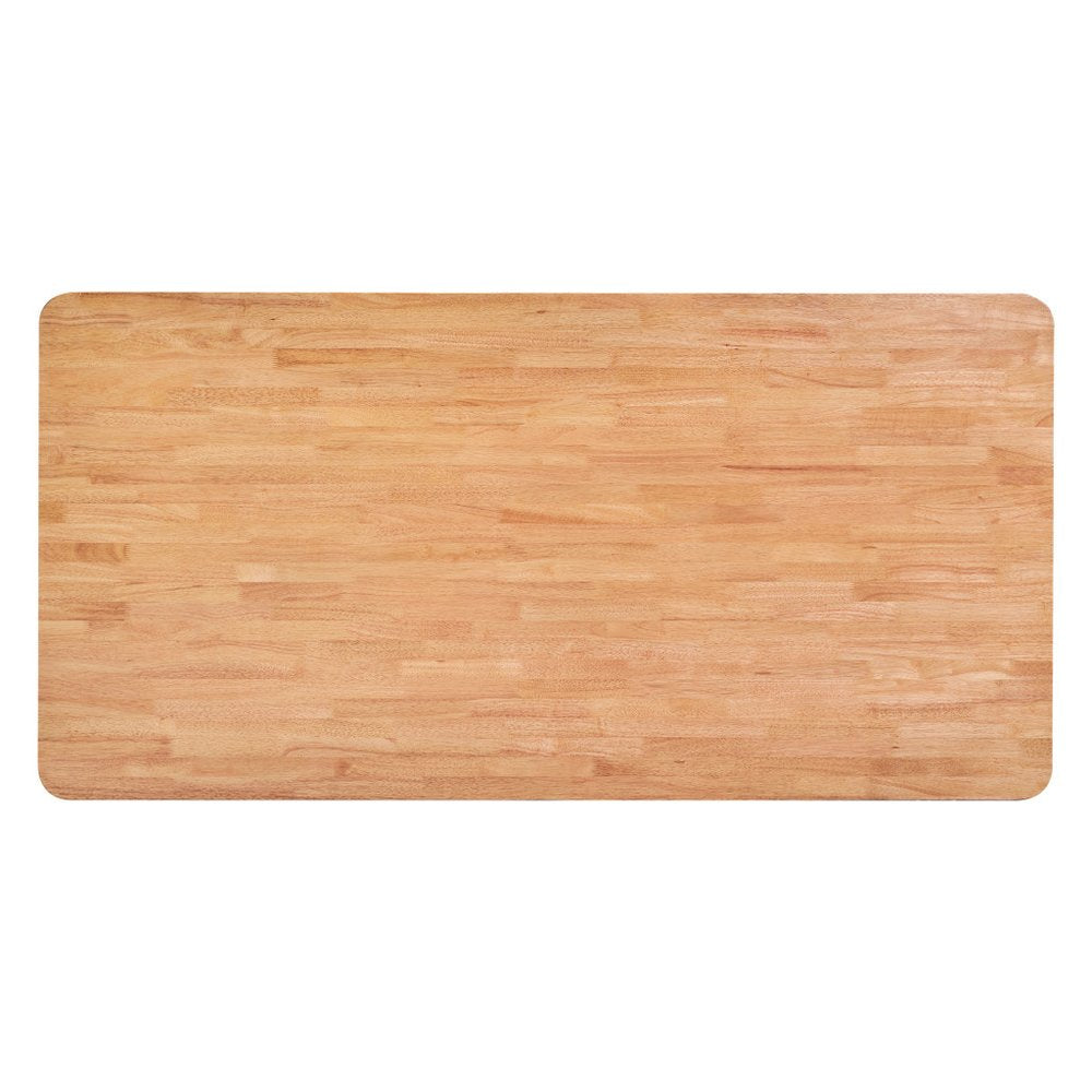 79" Natural Solid Wood Dining Table