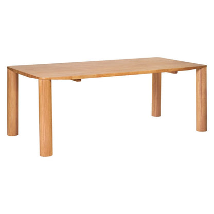 79" Natural Solid Wood Dining Table