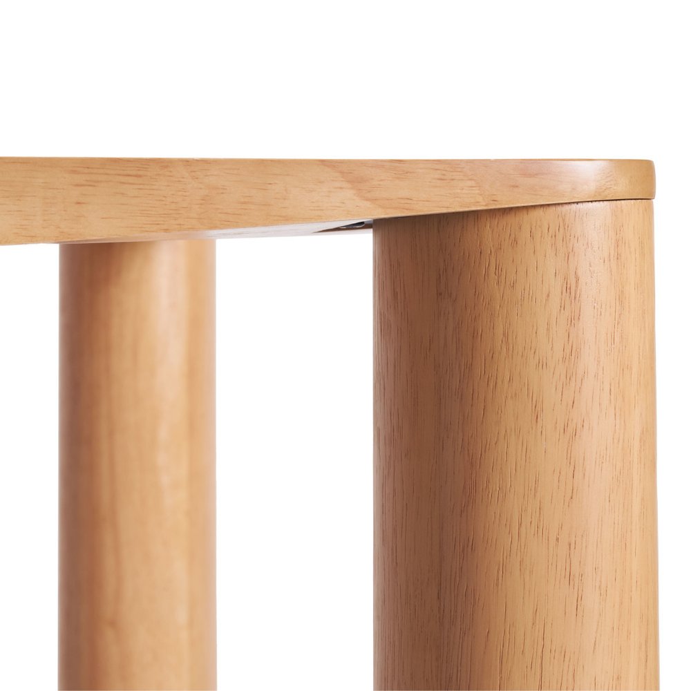 79" Natural Solid Wood Dining Table