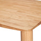 79" Natural Solid Wood Dining Table