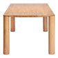 79" Natural Solid Wood Dining Table