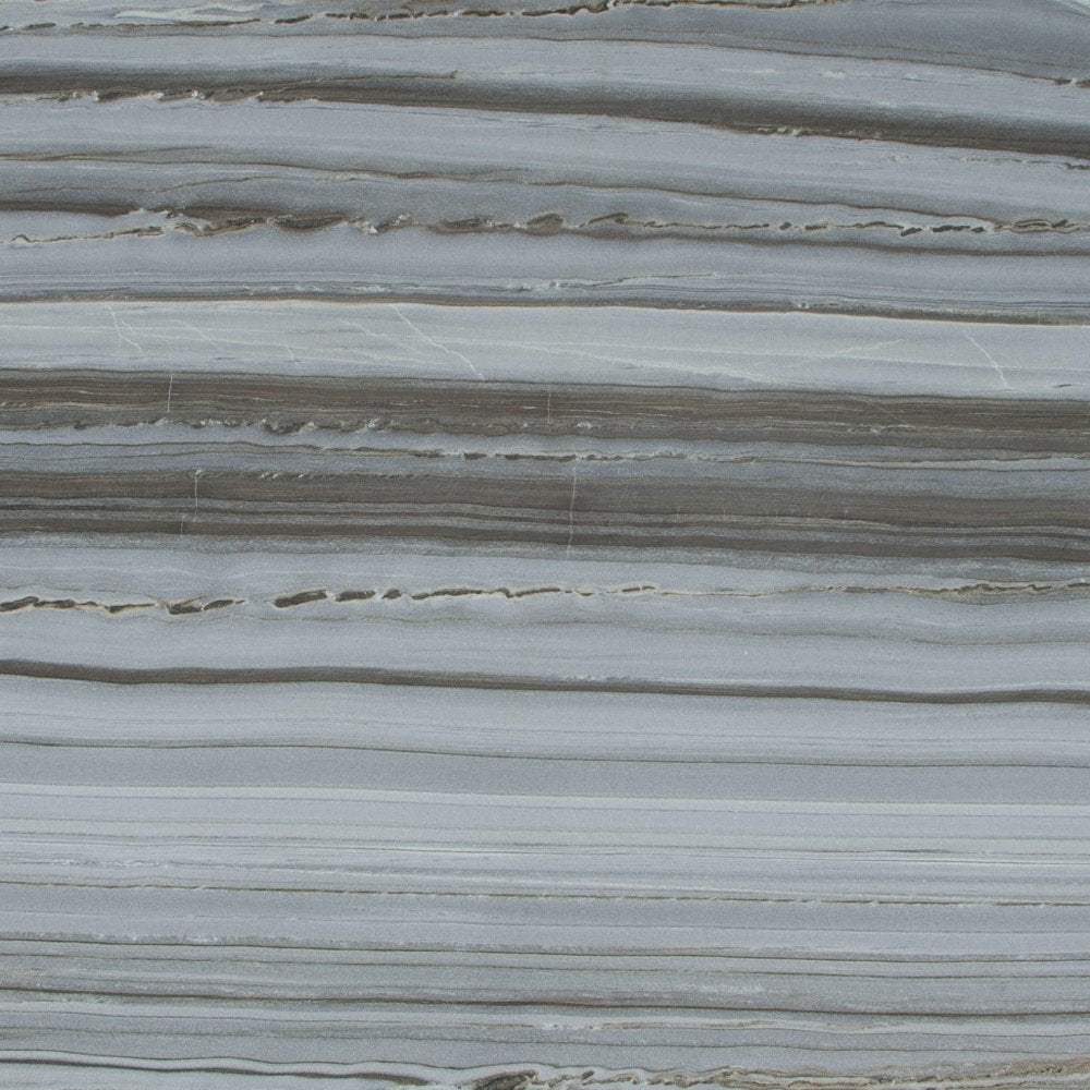 48" Gray and Silver Marble and Aluminum Pedestal Base Round Top Dining Table