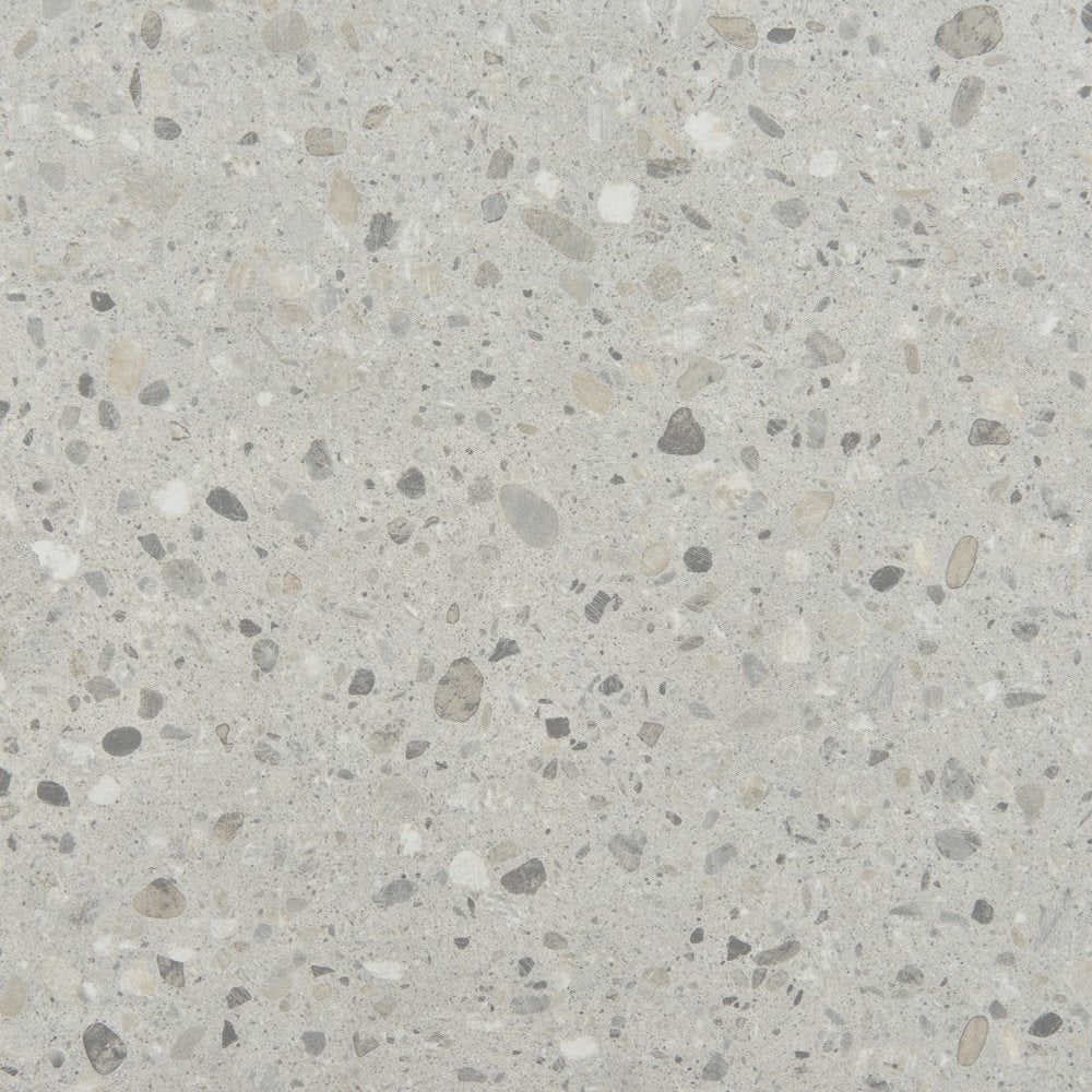 24" Gray Steel Pedestal Base Square Dining Table