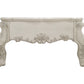 57" Bone Wood Coffee Table With Two Drawers