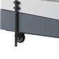47" Gray White and Black Faux Marble Wood and Steel Lift Top Coffee Table