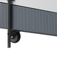 47" Gray White and Black Faux Marble Wood and Steel Lift Top Coffee Table
