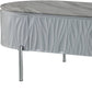 47" Gray Wood and Steel Oval Coffee Table With Drawer