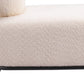 27" White And Black Sherpa And Upholstered Side Chair