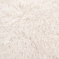 30" White And Black Sherpa And Upholstered Arm Chair