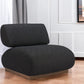 34" Black And Bronze Fabric And Upholstered Side Chair