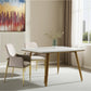 Set of Two Gray and Gold Velvet And Wood and Metal Dining Side Chairs