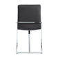 Set of Two Gray and Silver Upholstered Velvet And Metal Dining Side Chairs