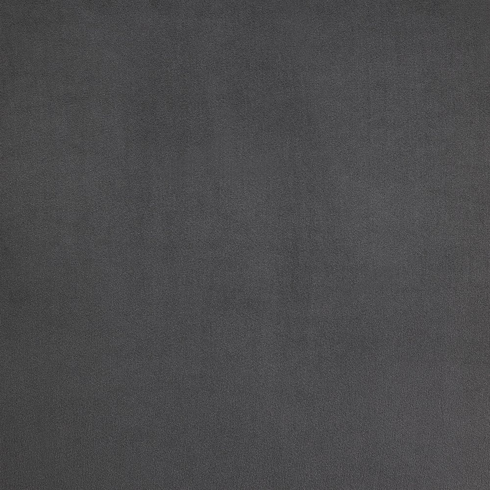 Set of Two Gray and Silver Upholstered Velvet And Metal Dining Side Chairs