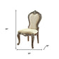 Set of Two Gray and Oak Upholstered Chenille And Solid Wood Dining Side Chairs