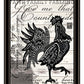 Faith Family Farming Rooster Black Framed Wall Art