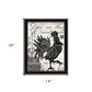 Faith Family Farming Rooster Black Framed Wall Art