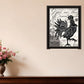 Faith Family Farming Rooster Black Framed Wall Art