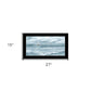 Three Sailboats Ocean Scene Black Framed Wall Art