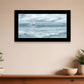 Three Sailboats Ocean Scene Black Framed Wall Art