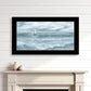 Three Sailboats Ocean Scene Black Framed Wall Art
