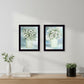 Set Of Two Country Crock of Florals and Berries Black Framed Wall Art