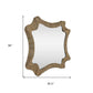 38" Brown Abstract Floating Rope Framed Accent Mirror