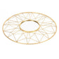 32" Gold Metal Round Accent Mirror