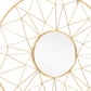 32" Gold Metal Round Accent Mirror
