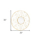 32" Gold Metal Round Accent Mirror